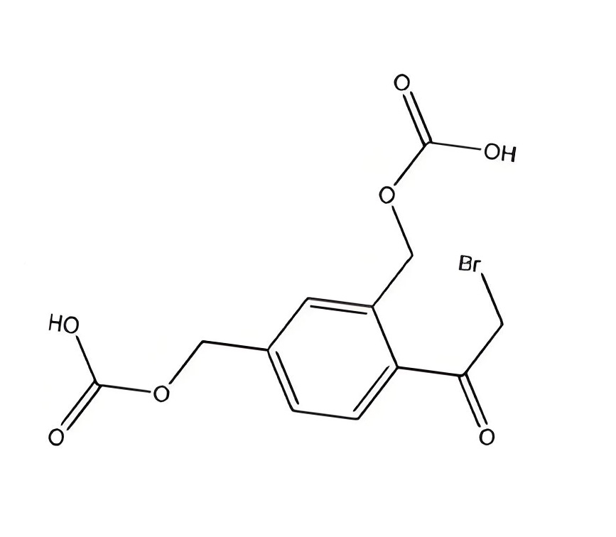 4-(bromoacetyl)-1,3-phenylenedimethyl biscarbonate